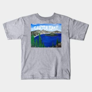 Crater Lake scenic view Kids T-Shirt